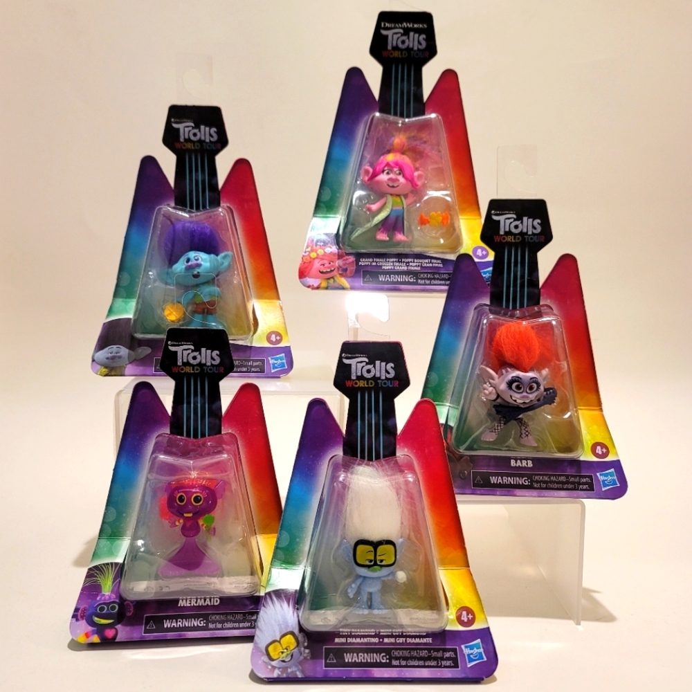 Trolls World Tour 2" Figures 5 Characters